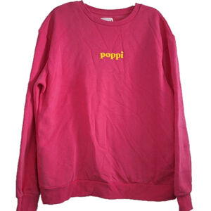 NWT Poppi Soda Womens SIZE XL Sweatshirt Iconic Flavor Forever Hot Pink TARGET